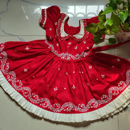 Blossom Elegance Kalka Art Baby Frock