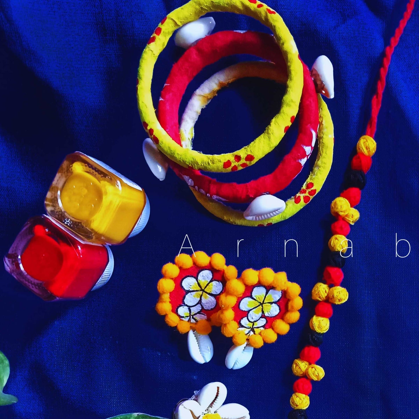 Bengal Roots – Fabric Jewelry Set