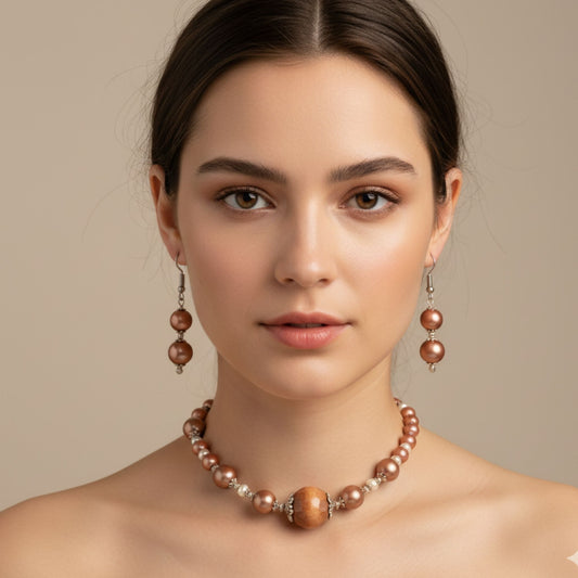 The Chocoholic bracelet earrings  set