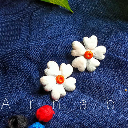 Floral Delight – Set of 3 Clay Earrings