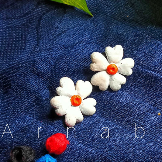 Floral Delight – Set of 3 Clay Earrings