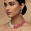 The ivory and scarlet necklace set