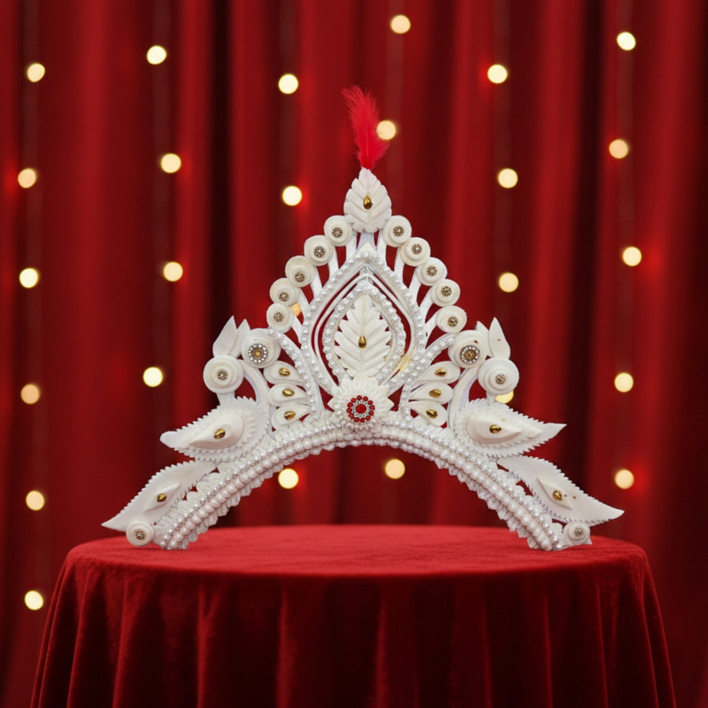 Traditional Pure Sola Bridal Mukut