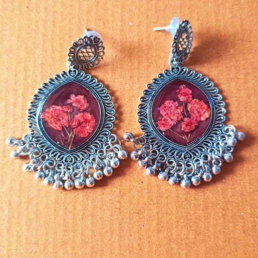 Phoolbari Resin Jhumka – Blooms in Every Curve