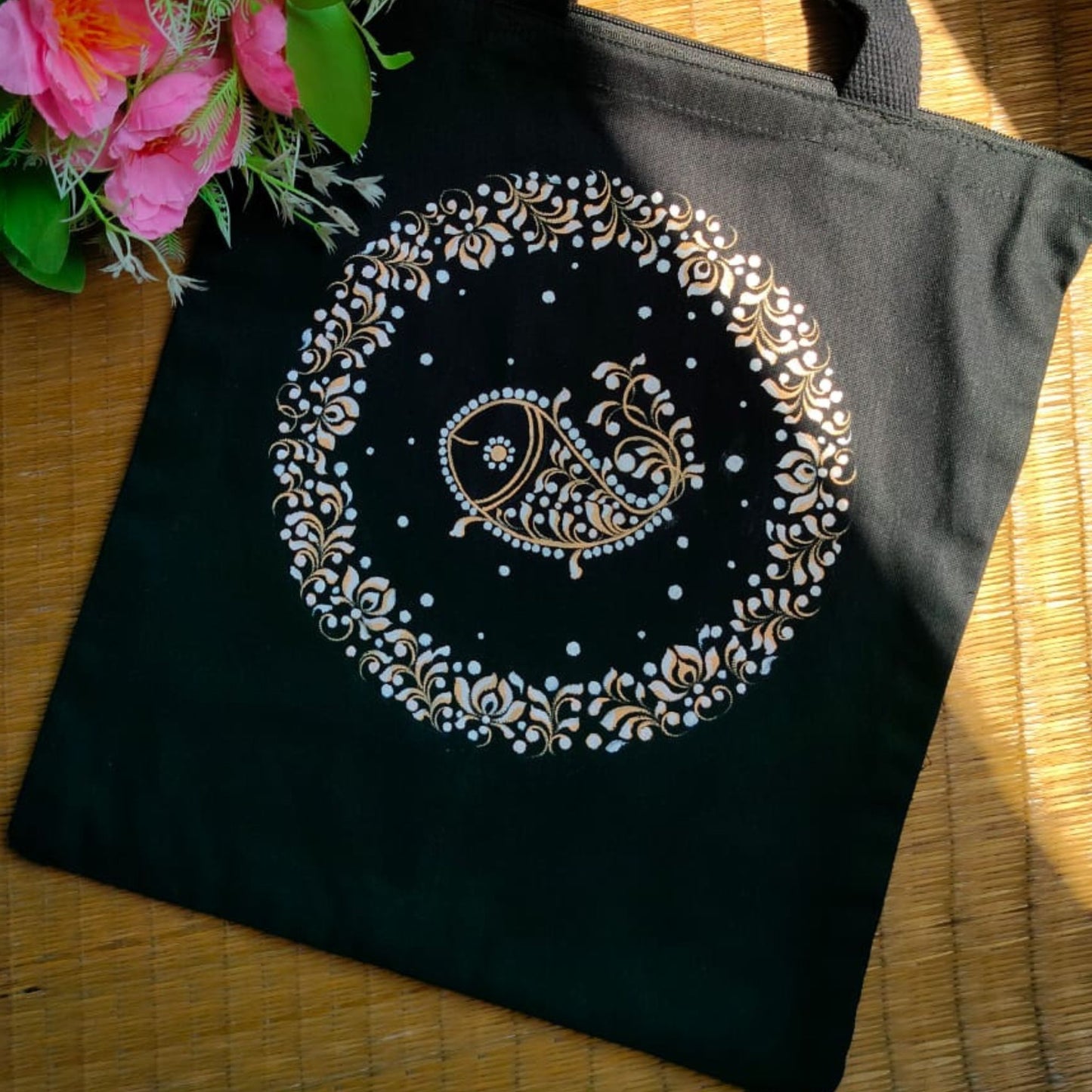 Handmade Kalka Art Side Bags (Combo of 5)