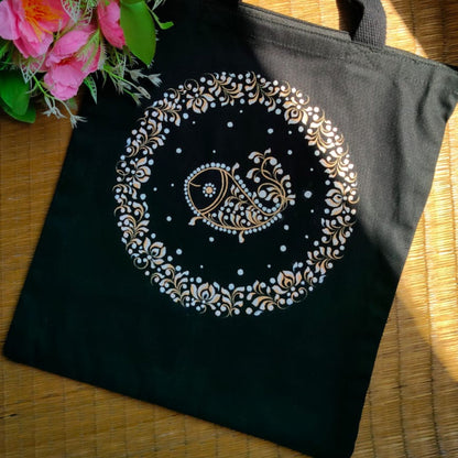 Handmade Kalka Art Side Bags (Combo of 5)