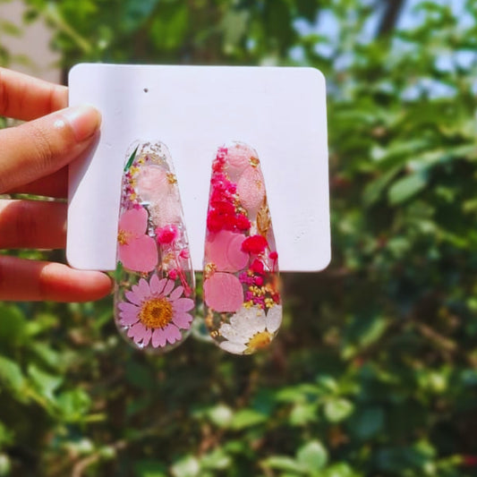 ResinBloom Hair Clip Pair