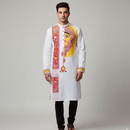 Shakti Stotra – Hand Painted Panjabi
