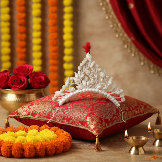 Artisanal Sholapith Bridal Mukut