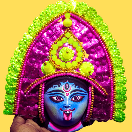 Shayma Kali Chhau Mukhosh – (9×9 inch)