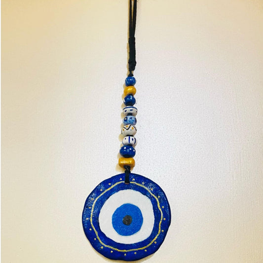 MysticGaze – Beaded Evil Eye Wall Hanging