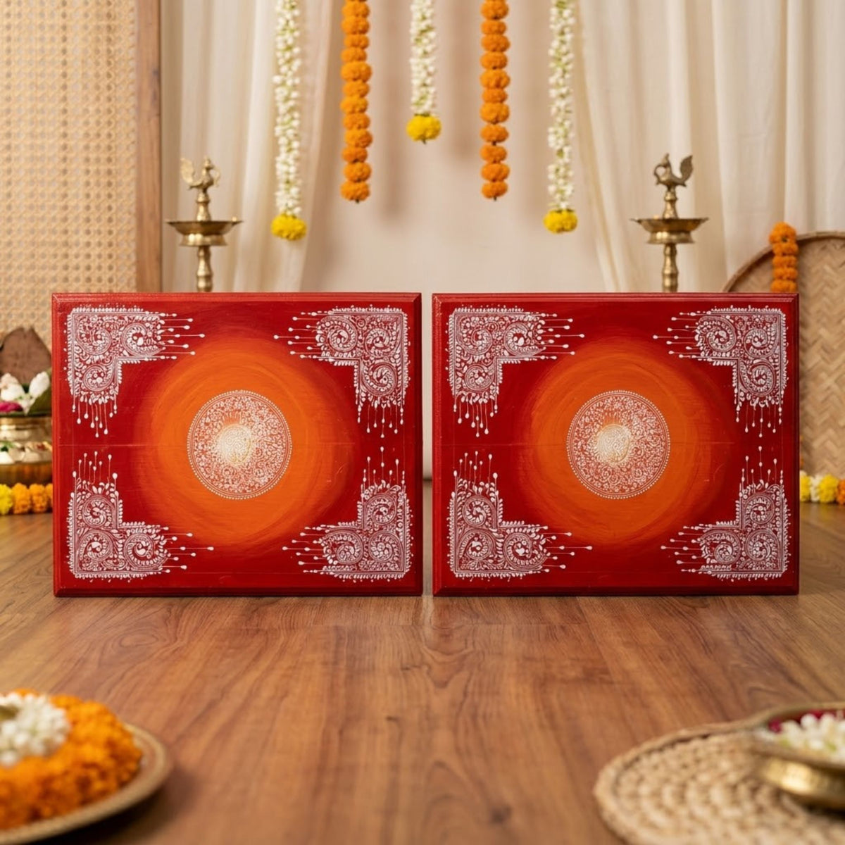 Alpona Wedding Piri Pair