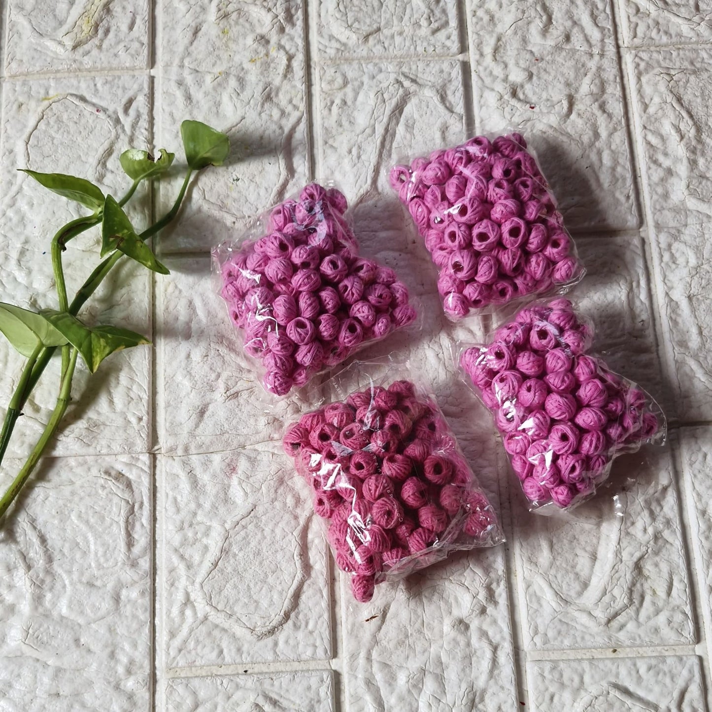 Pink Cotton Ball (100 Pieces/Pac)
