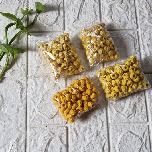 Yellow Cotton Ball (100 Pieces/Pac)