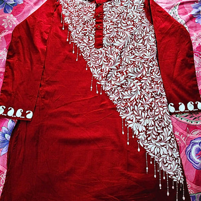 Phoolon Ki Chhaap – Hand Printed Panjabi