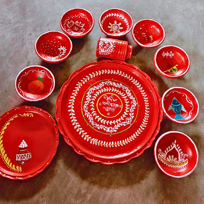 Parampara Matir Thala Set –Dining Set (11 pcs)