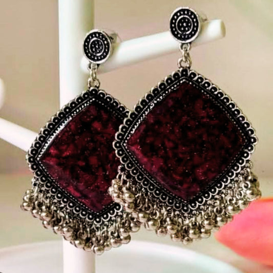 Eternal Rose Resin Earrings