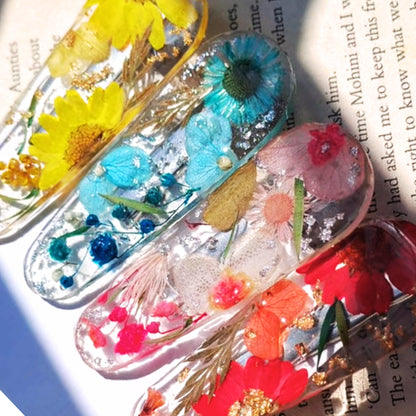 DuoBloom Resin Hair Clip Set – 2 Pairs