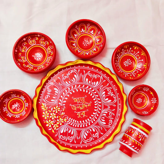 Sanskar Matir Thala Set –  (7 pcs)