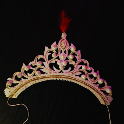 Classic White Bridal Mukut