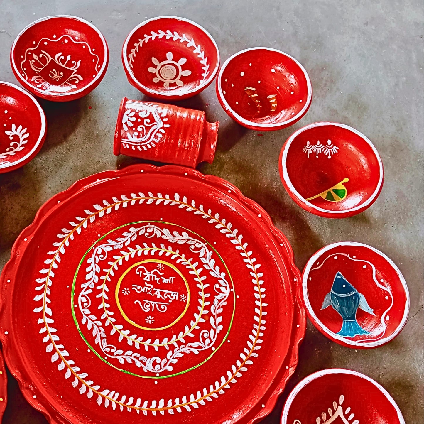Parampara Matir Thala Set –Dining Set (11 pcs)