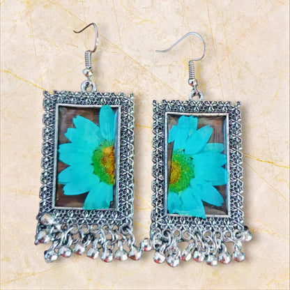 Meghmalhar Resin Jhumko – Monsoon Mist Elegance