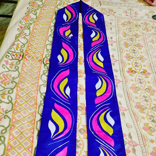 Rangrekha Hand-Painted Uttorio (85inchs)
