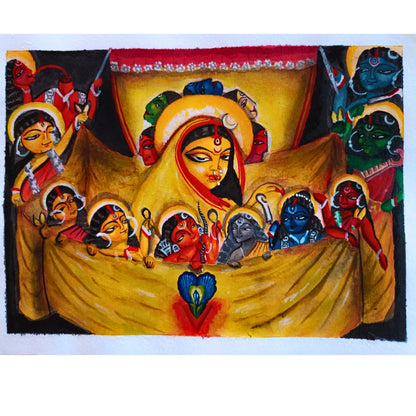 Divine Harmony – The Sacred Patachitra of All Debta