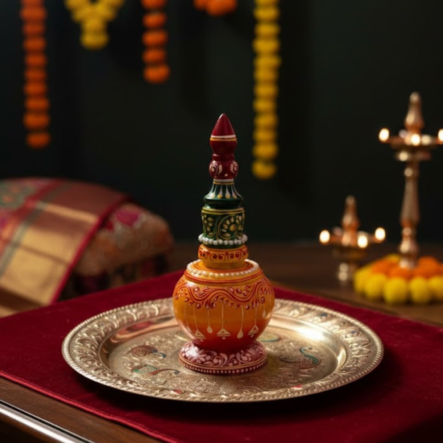 Elegant Red Wedding Gachkouto Pair