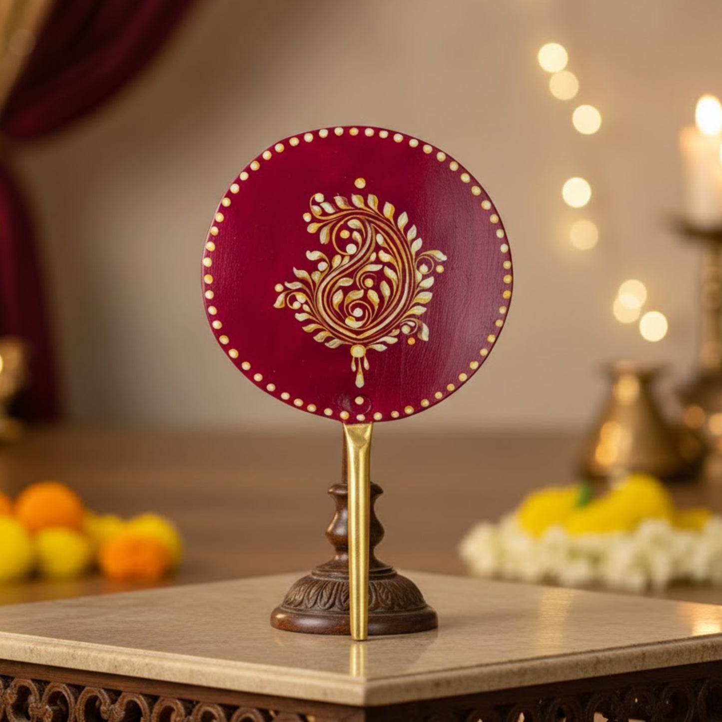 Golden Glow Brass Dorpon Charm