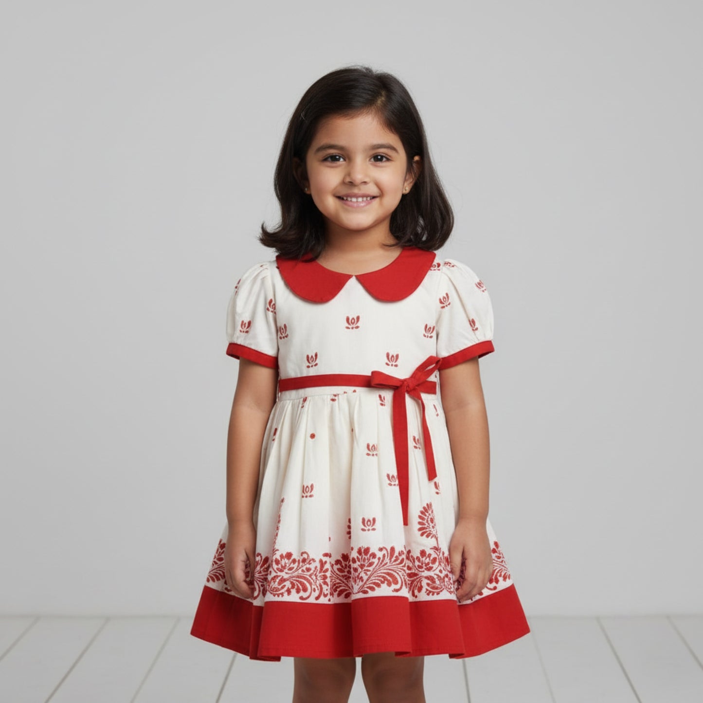 Kalka Phool Baby Frock – Tiny Trendsetters