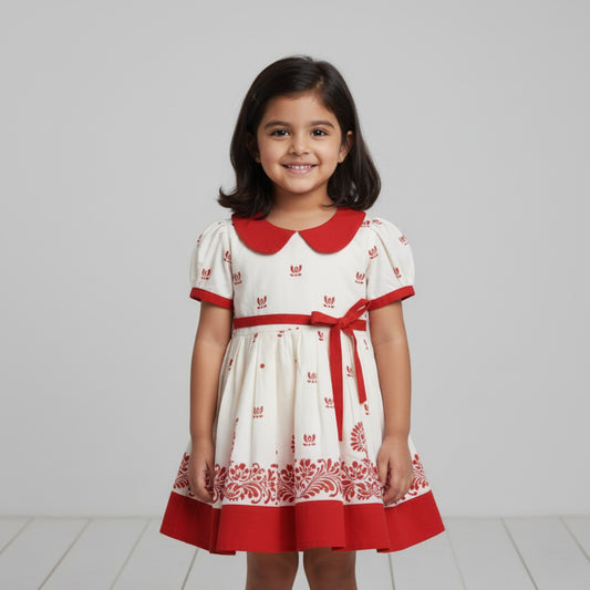 Kalka Phool Baby Frock – Tiny Trendsetters