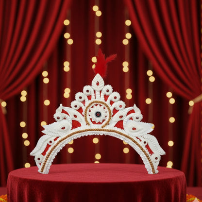 Pure Sola Bengali Bridal Mukut