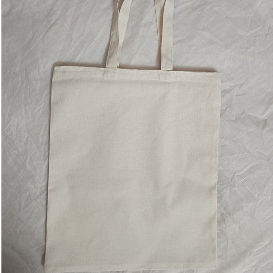 16/14 inch White Tote Bag (155/- For 2 Pics)