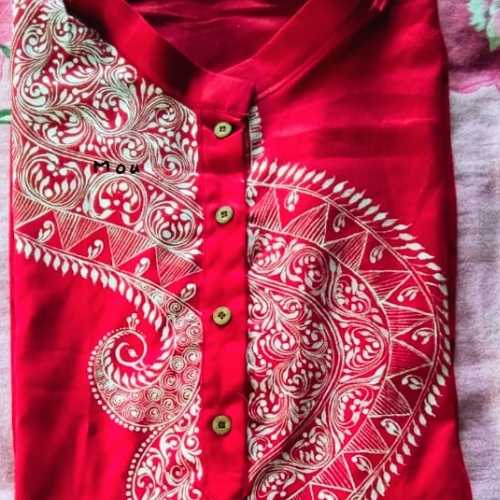 Hand-Painted Kalka Art Panjabi