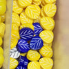 Yellow/Blue Leaf Shape Chemical Beads-02