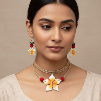 Kathgolap Elegance – Clay Jewelry Set