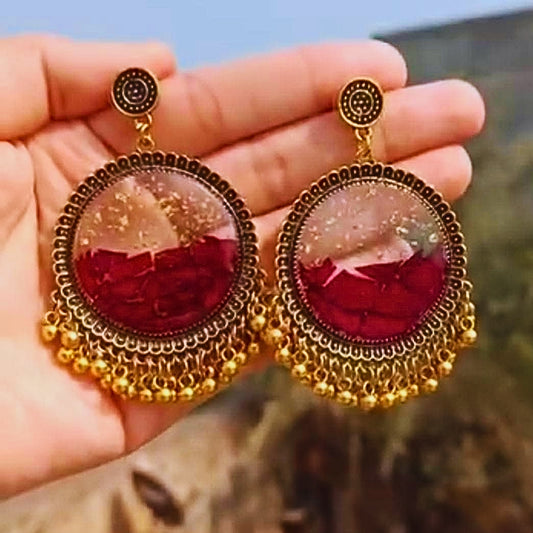 Blossom Drop Resin Jhumka