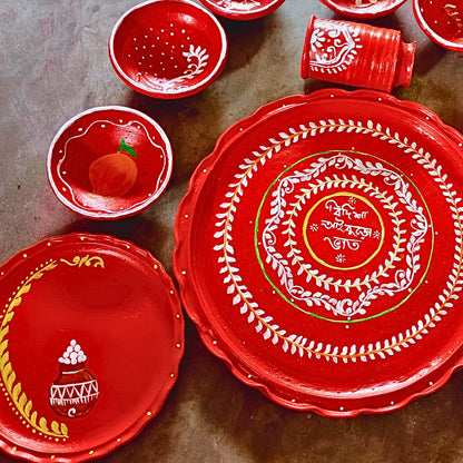 Parampara Matir Thala Set –Dining Set (11 pcs)