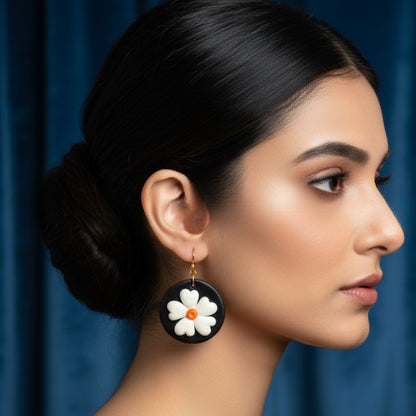 Floral Delight – Set of 3 Clay Earrings
