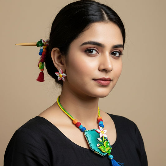 Phoolon Ki Baat – Floral Clay Jewelry Set