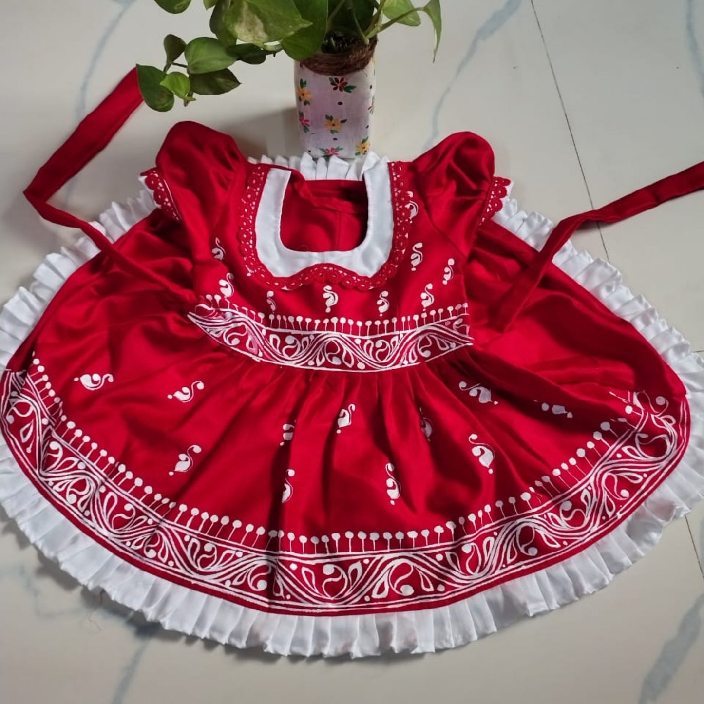 Royal Charm Handcrafted Baby Frock