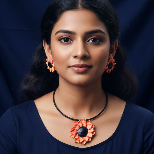 Hasuli Elegance – Clay Jewelry Set