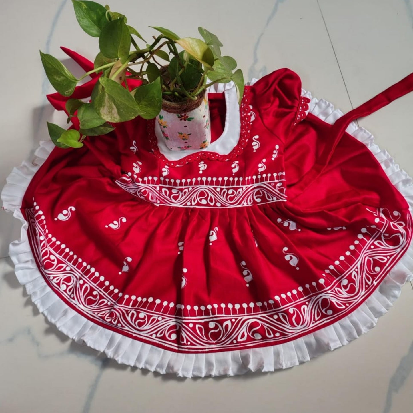 Royal Charm Handcrafted Baby Frock