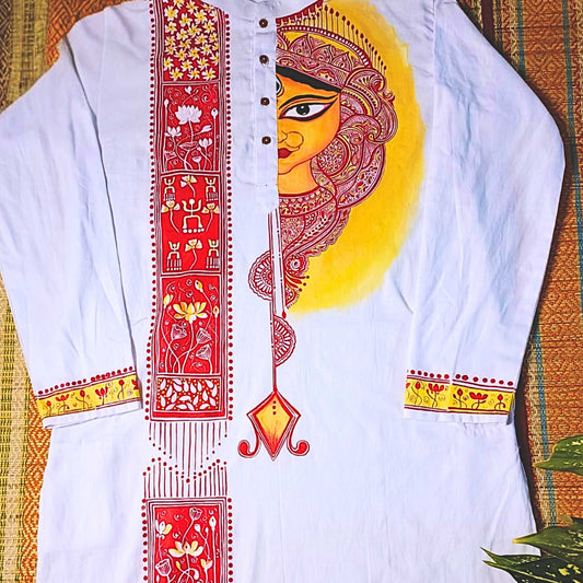 Shakti Stotra – Hand Painted Panjabi