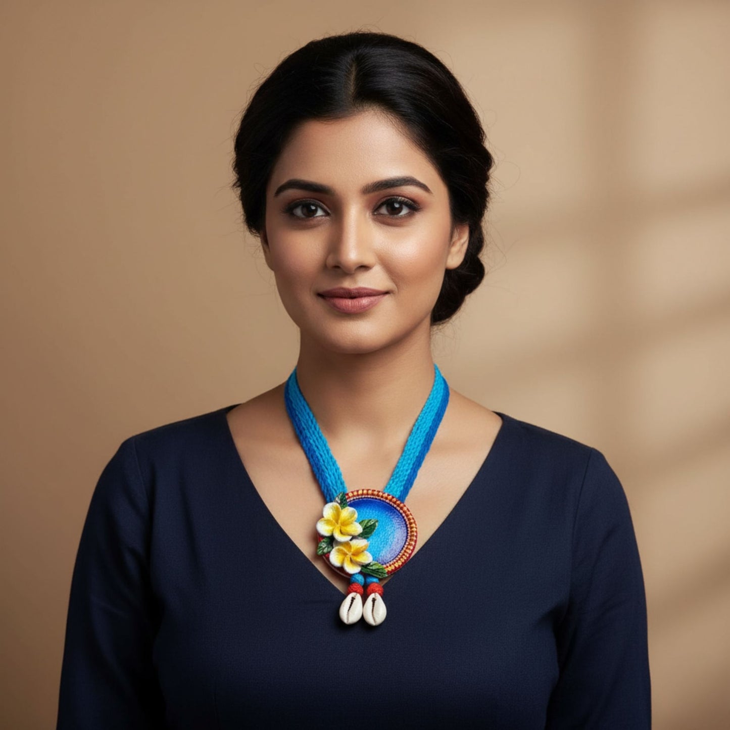 Kathgolap Charm – Clay Neckpiece Set