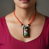 Wings & Threads – Fabric Art Neckpiece