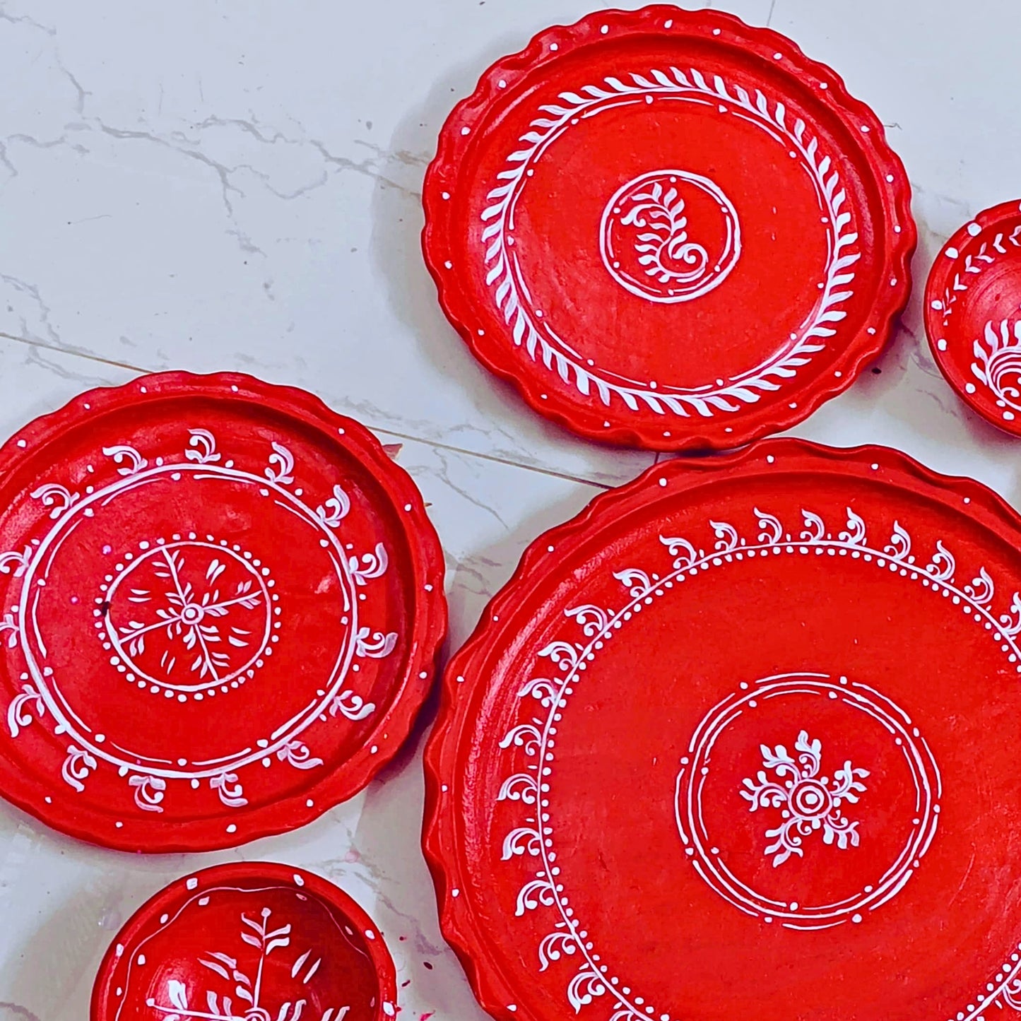 Utsav Matir Thala Set – Clay Dining Set (11 pcs)