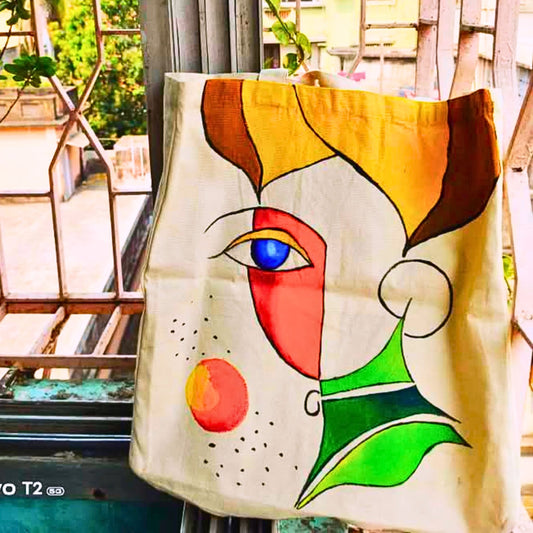 Authentic Canvas Tote –  Eye-Catching Side Bag