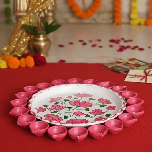 Ritu Rang Designer Clay Diya Set